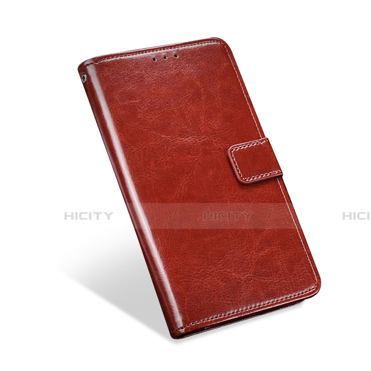 Funda de Cuero Cartera con Soporte Carcasa L01 para Blackberry KEYone Marron