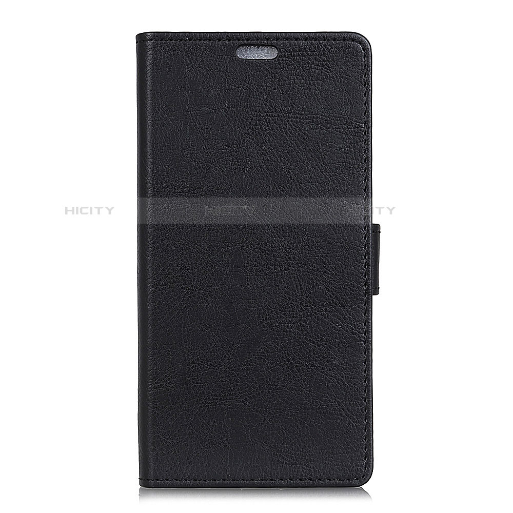 Funda de Cuero Cartera con Soporte Carcasa L01 para HTC U11 Eyes Negro