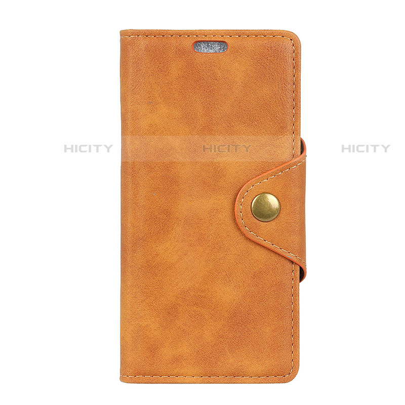 Funda de Cuero Cartera con Soporte Carcasa L01 para HTC U12 Life Naranja