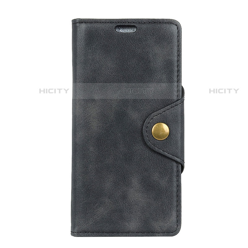 Funda de Cuero Cartera con Soporte Carcasa L01 para HTC U12 Plus Negro