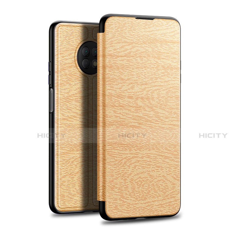 Funda de Cuero Cartera con Soporte Carcasa L01 para Huawei Enjoy 20 Plus 5G Oro