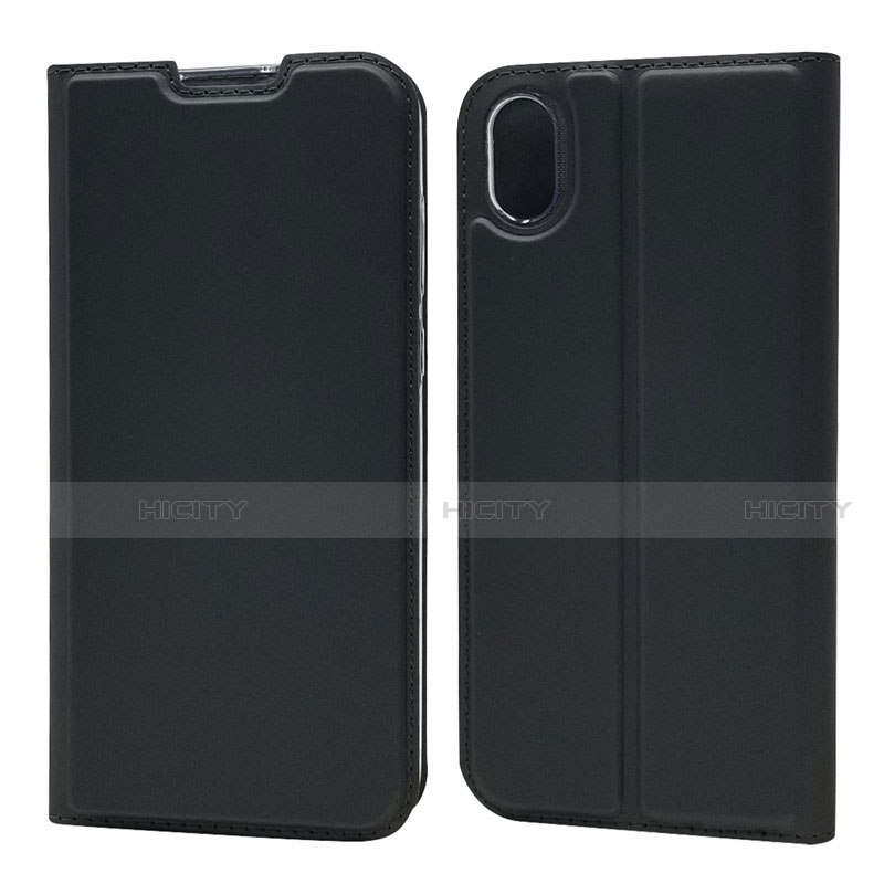 Funda de Cuero Cartera con Soporte Carcasa L01 para Huawei Enjoy 8S Negro