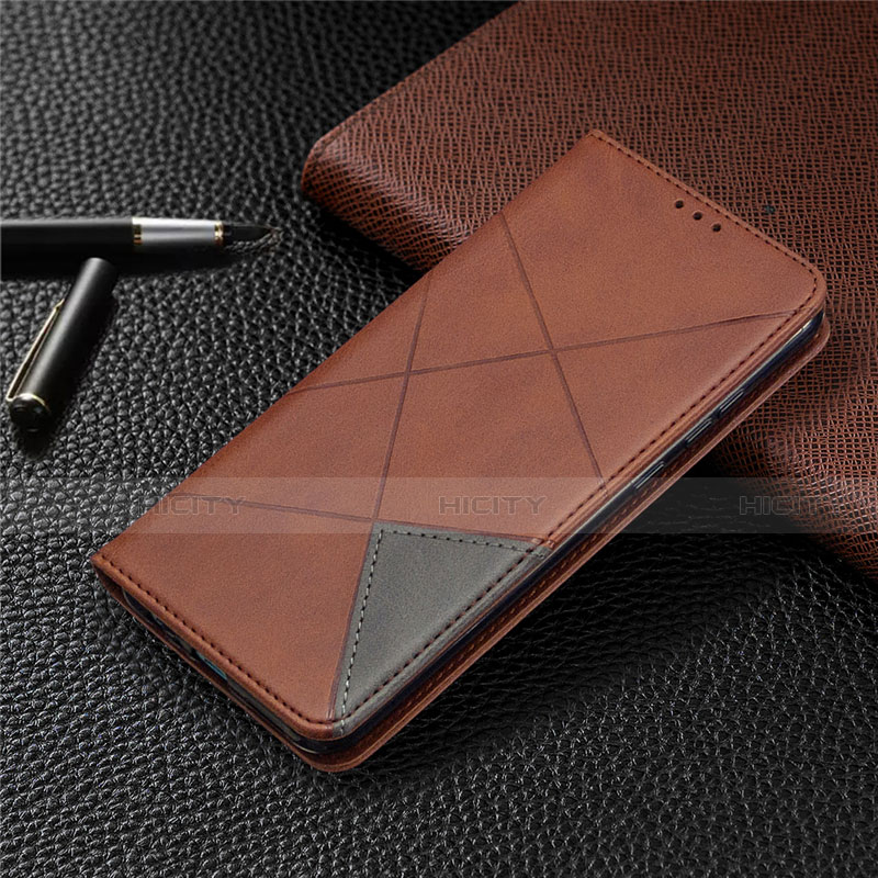 Funda de Cuero Cartera con Soporte Carcasa L01 para Huawei Honor 9A Marron