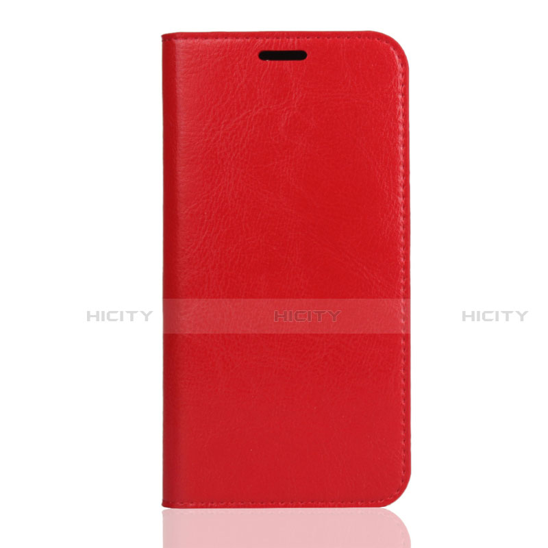 Funda de Cuero Cartera con Soporte Carcasa L01 para Huawei Honor Play 8 Rojo