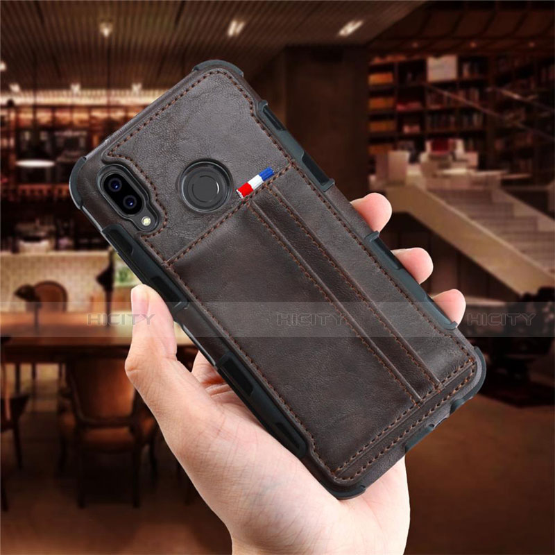 Funda de Cuero Cartera con Soporte Carcasa L01 para Huawei P20 Lite