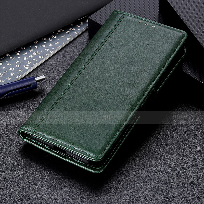 Funda de Cuero Cartera con Soporte Carcasa L01 para LG Q52 Verde