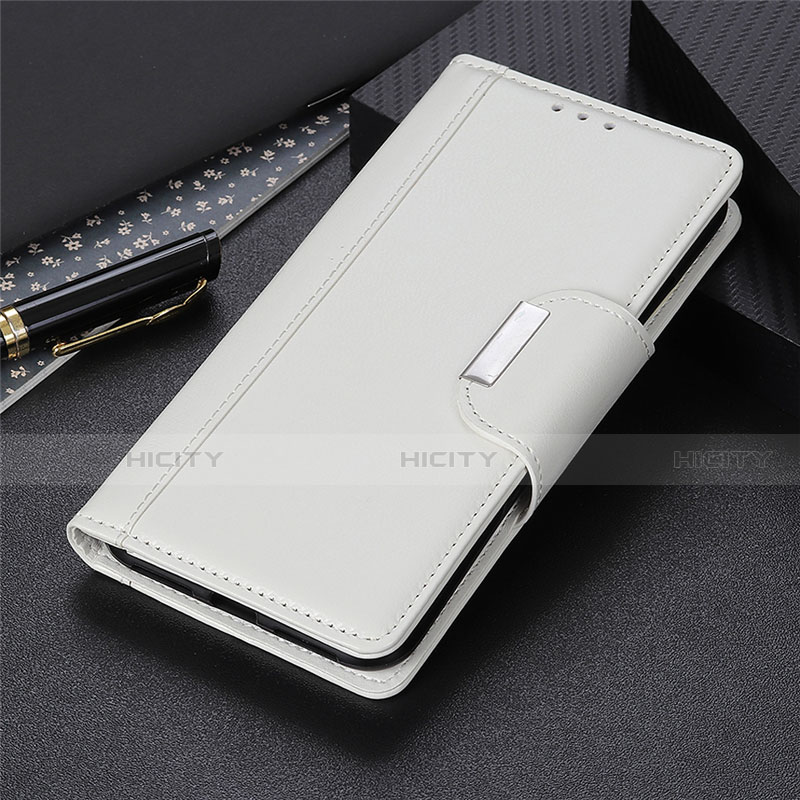 Funda de Cuero Cartera con Soporte Carcasa L01 para Motorola Moto E7 (2020) Blanco