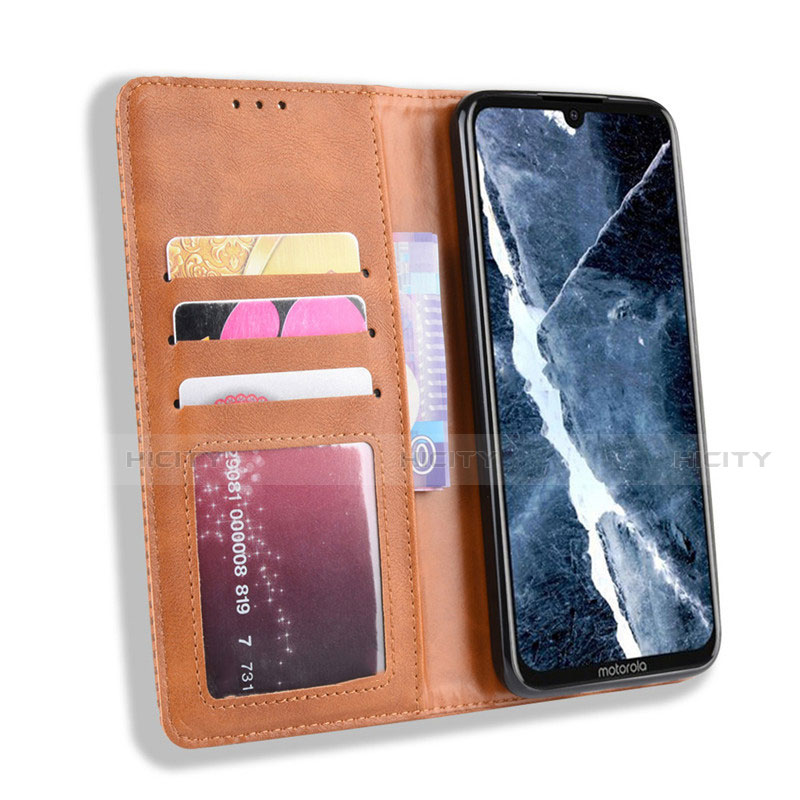 Funda de Cuero Cartera con Soporte Carcasa L01 para Motorola Moto One Zoom