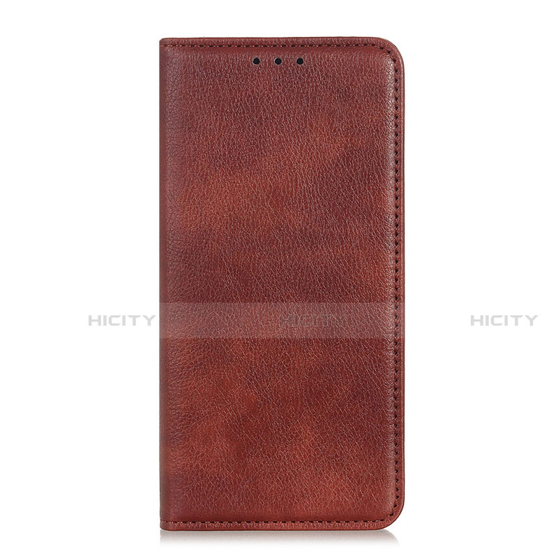 Funda de Cuero Cartera con Soporte Carcasa L01 para Oppo Reno4 4G Marron