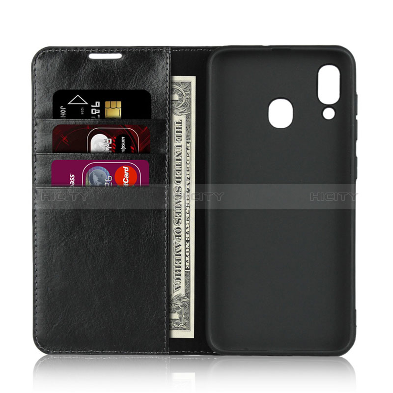 Funda de Cuero Cartera con Soporte Carcasa L01 para Samsung Galaxy M10S