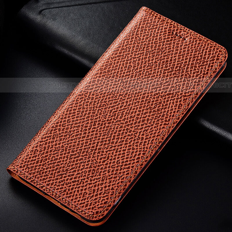 Funda de Cuero Cartera con Soporte Carcasa L01 para Samsung Galaxy M60s Marron