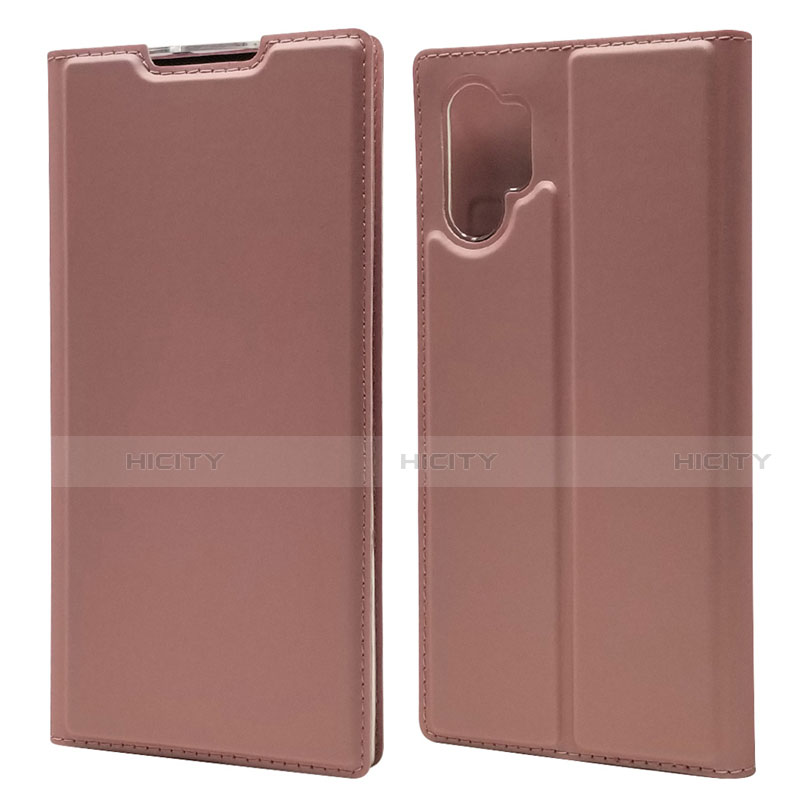 Funda de Cuero Cartera con Soporte Carcasa L01 para Samsung Galaxy Note 10 Plus 5G Oro Rosa