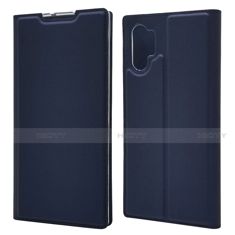 Funda de Cuero Cartera con Soporte Carcasa L01 para Samsung Galaxy Note 10 Plus Azul