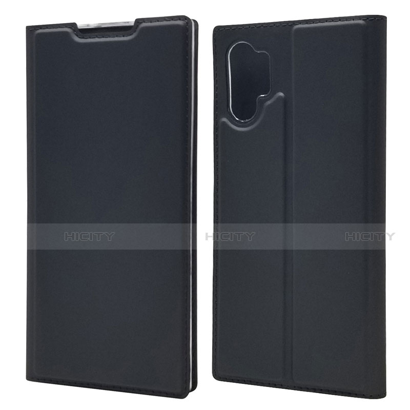 Funda de Cuero Cartera con Soporte Carcasa L01 para Samsung Galaxy Note 10 Plus Negro