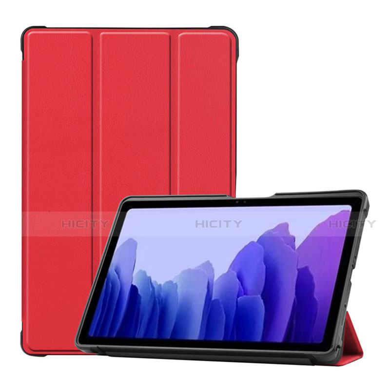 Funda de Cuero Cartera con Soporte Carcasa L01 para Samsung Galaxy Tab A7 4G 10.4 SM-T505 Rojo