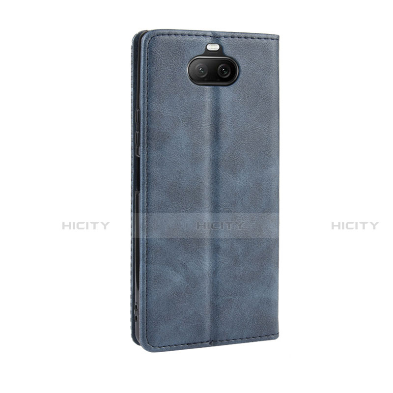 Funda de Cuero Cartera con Soporte Carcasa L01 para Sony Xperia 8 Azul