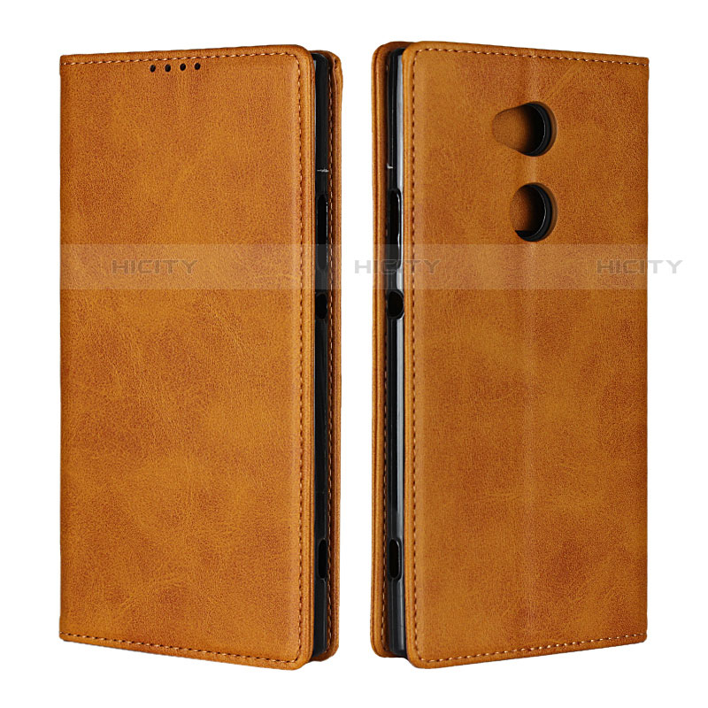 Funda de Cuero Cartera con Soporte Carcasa L01 para Sony Xperia XA2 Ultra Naranja