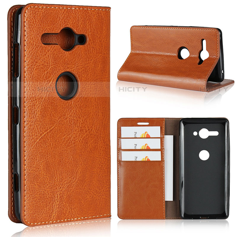 Funda de Cuero Cartera con Soporte Carcasa L01 para Sony Xperia XZ2 Compact