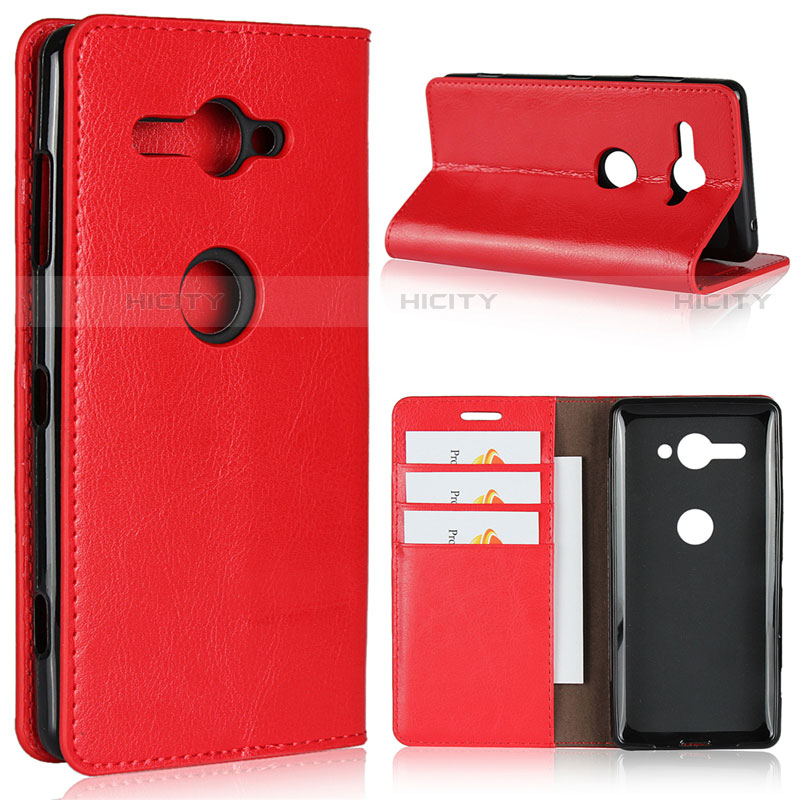 Funda de Cuero Cartera con Soporte Carcasa L01 para Sony Xperia XZ2 Compact