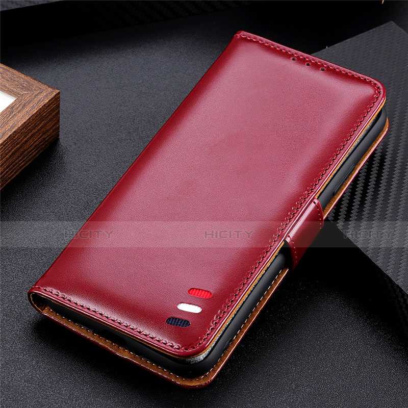 Funda de Cuero Cartera con Soporte Carcasa L01 para Vivo Y70 (2020) Rojo Rosa