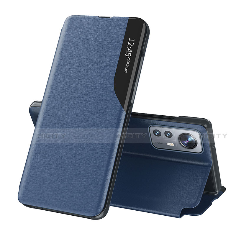 Funda de Cuero Cartera con Soporte Carcasa L01 para Xiaomi Mi 12 5G Azul