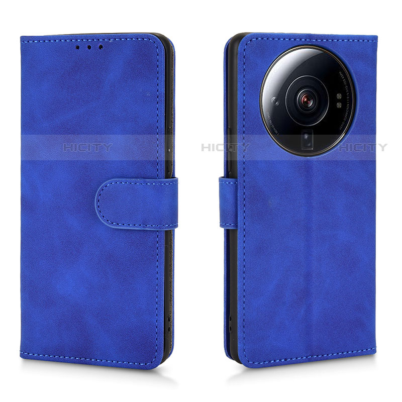 Funda de Cuero Cartera con Soporte Carcasa L01 para Xiaomi Mi 12S Ultra 5G Azul