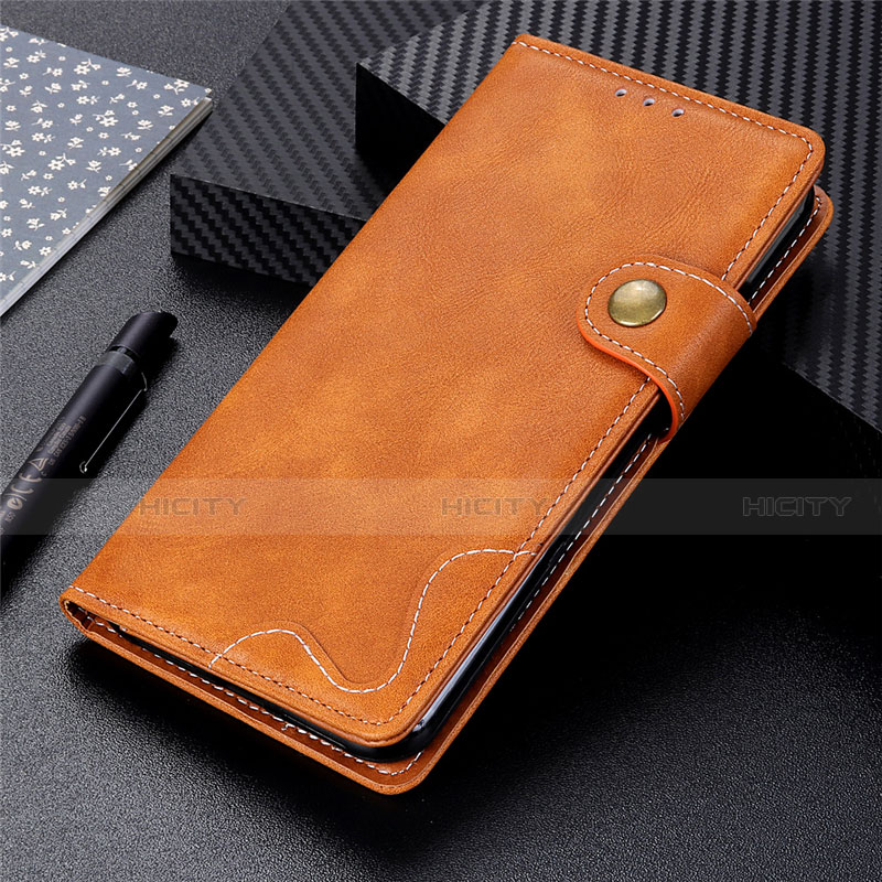 Funda de Cuero Cartera con Soporte Carcasa L01 para Xiaomi Redmi 9C NFC Marron