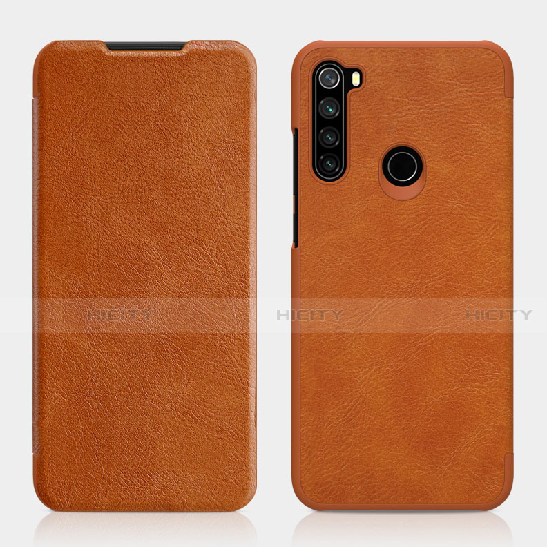 Funda de Cuero Cartera con Soporte Carcasa L01 para Xiaomi Redmi Note 8 Marron