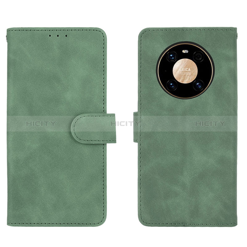 Funda de Cuero Cartera con Soporte Carcasa L01Z para Huawei Mate 40 Pro Verde