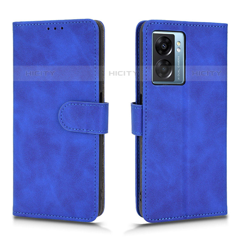 Funda de Cuero Cartera con Soporte Carcasa L01Z para OnePlus Nord N300 5G Azul