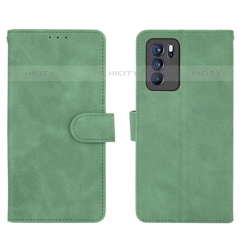 Funda de Cuero Cartera con Soporte Carcasa L01Z para Oppo Reno6 Pro 5G India