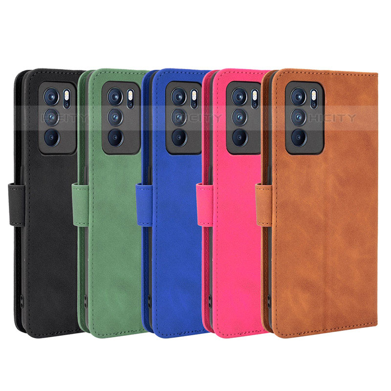 Funda de Cuero Cartera con Soporte Carcasa L01Z para Oppo Reno6 Pro 5G India