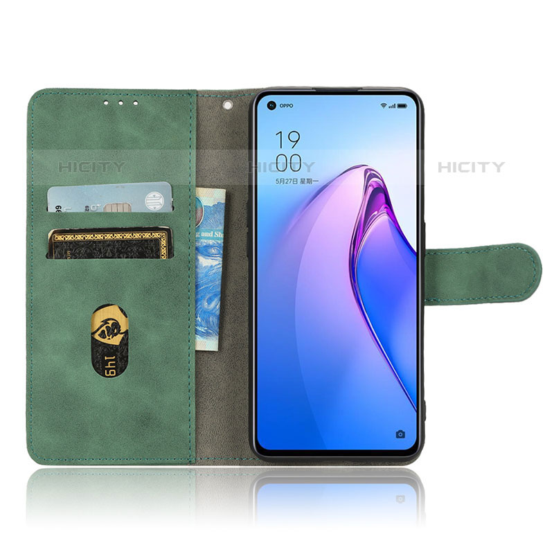 Funda de Cuero Cartera con Soporte Carcasa L01Z para Oppo Reno8 5G