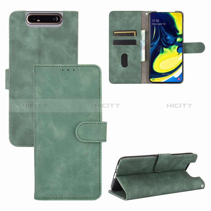 Funda de Cuero Cartera con Soporte Carcasa L01Z para Samsung Galaxy A80