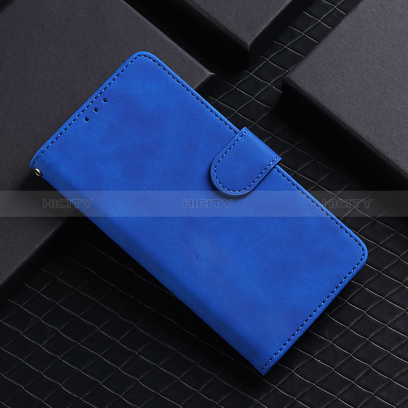 Funda de Cuero Cartera con Soporte Carcasa L01Z para Samsung Galaxy A90 5G Azul