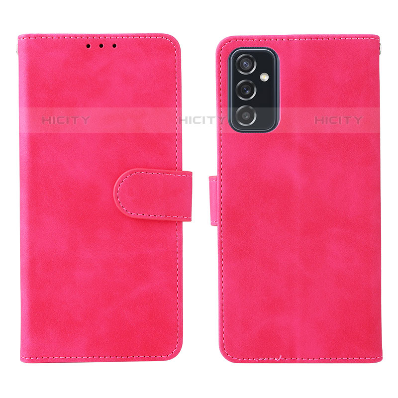 Funda de Cuero Cartera con Soporte Carcasa L01Z para Samsung Galaxy M52 5G Rosa Roja