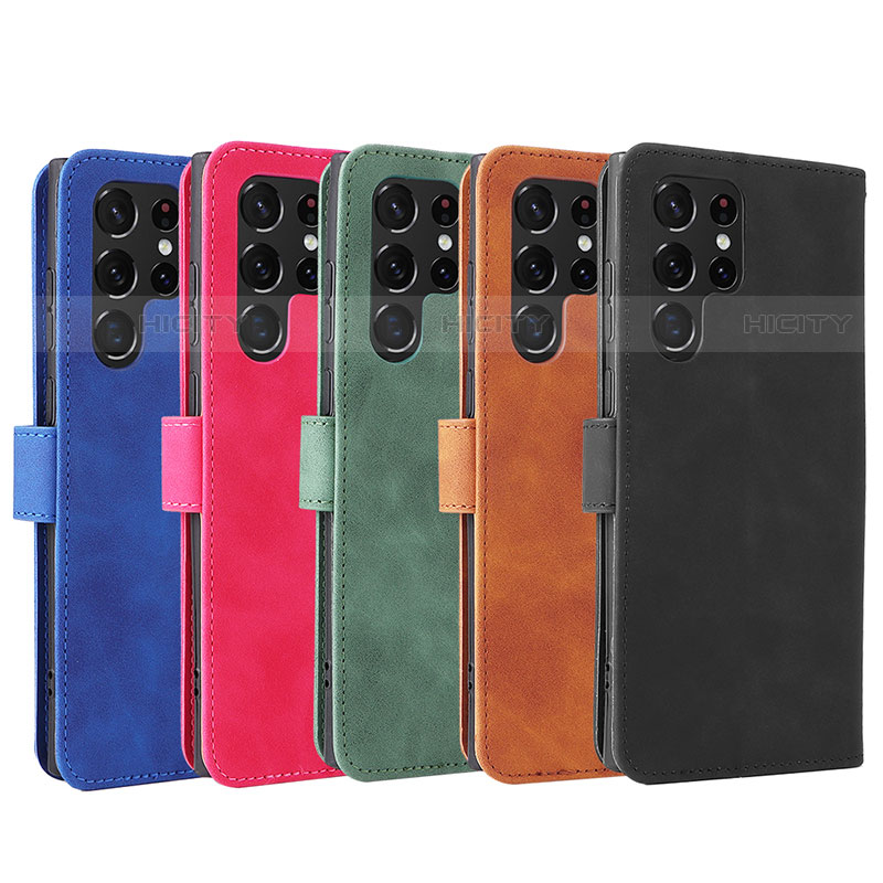 Funda de Cuero Cartera con Soporte Carcasa L01Z para Samsung Galaxy S21 Ultra 5G