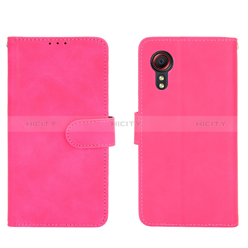 Funda de Cuero Cartera con Soporte Carcasa L01Z para Samsung Galaxy XCover 5 SM-G525F