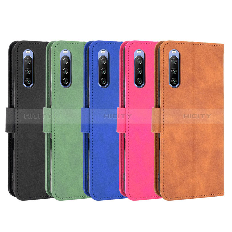 Funda de Cuero Cartera con Soporte Carcasa L01Z para Sony Xperia 10 III