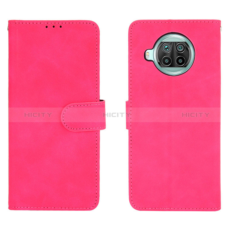 Funda de Cuero Cartera con Soporte Carcasa L01Z para Xiaomi Mi 10T Lite 5G Rosa Roja
