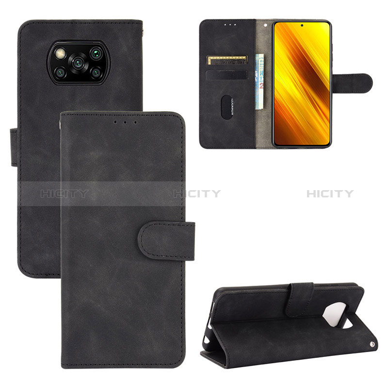 Funda de Cuero Cartera con Soporte Carcasa L01Z para Xiaomi Poco X3 NFC