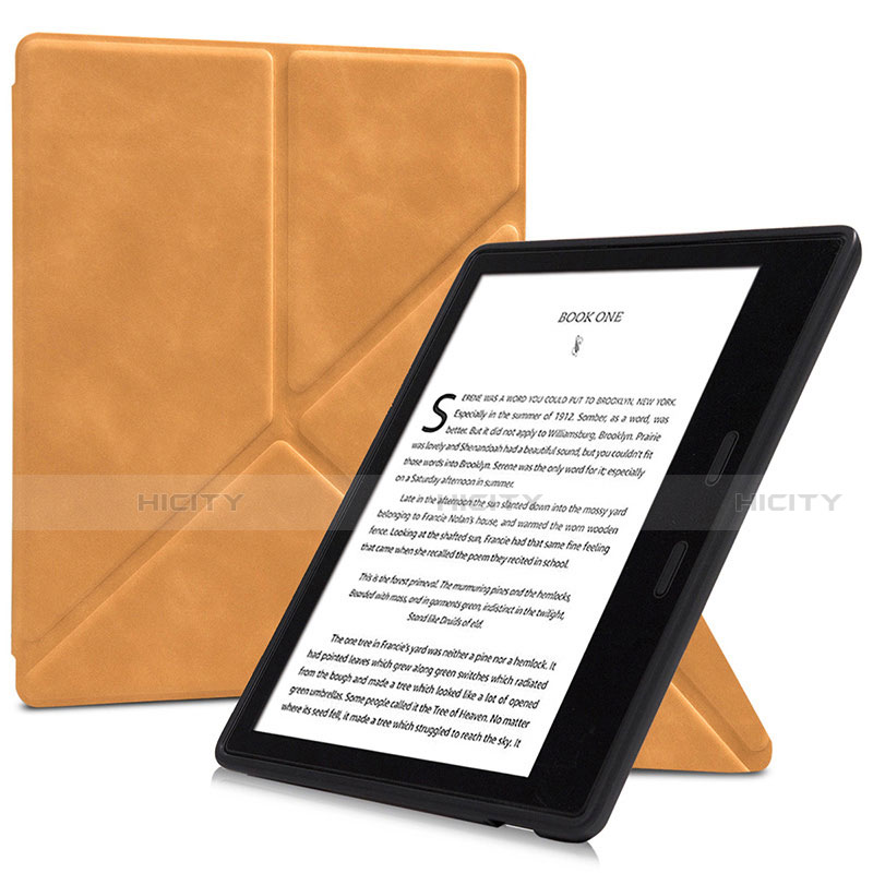 Funda de Cuero Cartera con Soporte Carcasa L02 para Amazon Kindle Oasis 7 inch