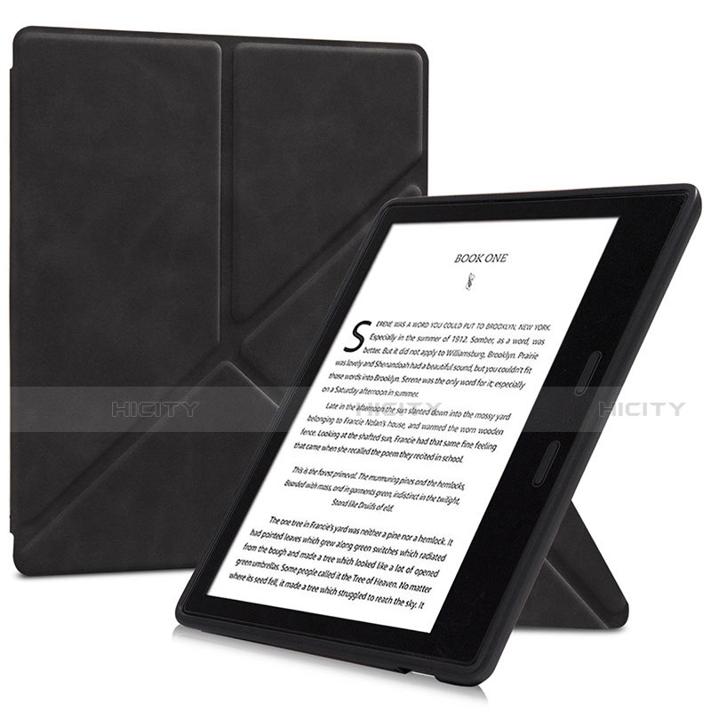 Funda de Cuero Cartera con Soporte Carcasa L02 para Amazon Kindle Oasis 7 inch