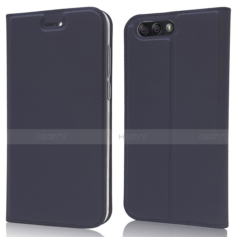 Funda de Cuero Cartera con Soporte Carcasa L02 para Asus Zenfone 4 ZE554KL Azul