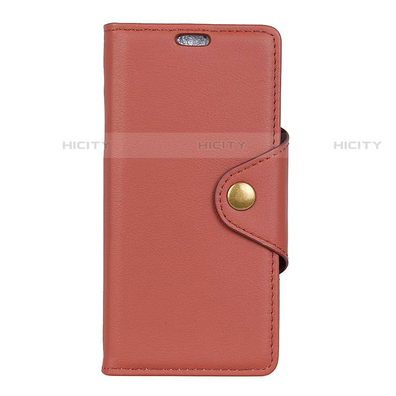 Funda de Cuero Cartera con Soporte Carcasa L02 para Asus Zenfone Max ZB555KL Marron