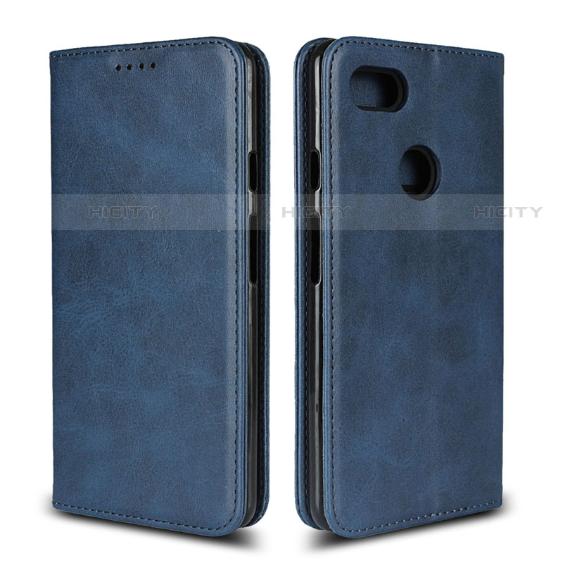 Funda de Cuero Cartera con Soporte Carcasa L02 para Google Pixel 3 XL Azul