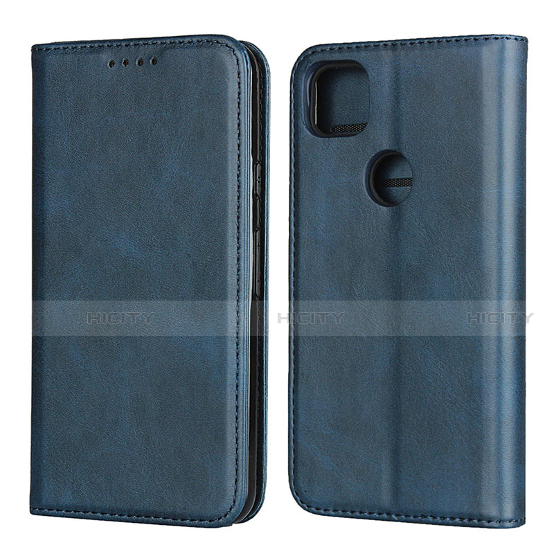 Funda de Cuero Cartera con Soporte Carcasa L02 para Google Pixel 4a Azul