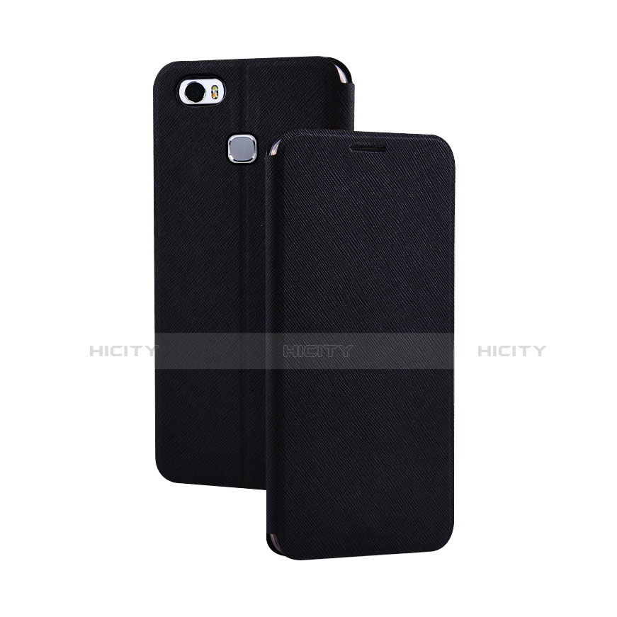 Funda de Cuero Cartera con Soporte Carcasa L02 para Huawei Honor Note 8 Negro