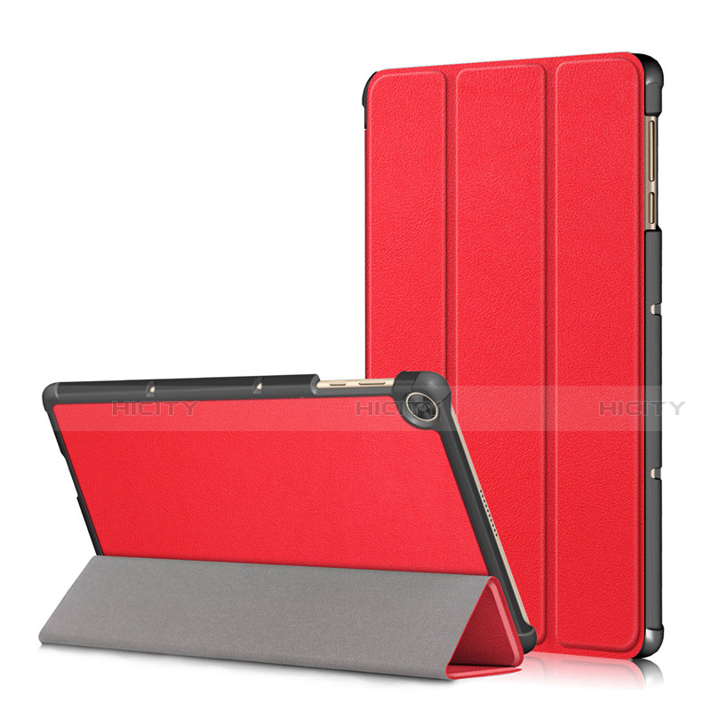 Funda de Cuero Cartera con Soporte Carcasa L02 para Huawei MatePad T 10s 10.1 Rojo