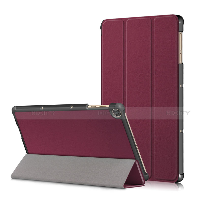 Funda de Cuero Cartera con Soporte Carcasa L02 para Huawei MatePad T 10s 10.1 Rojo Rosa